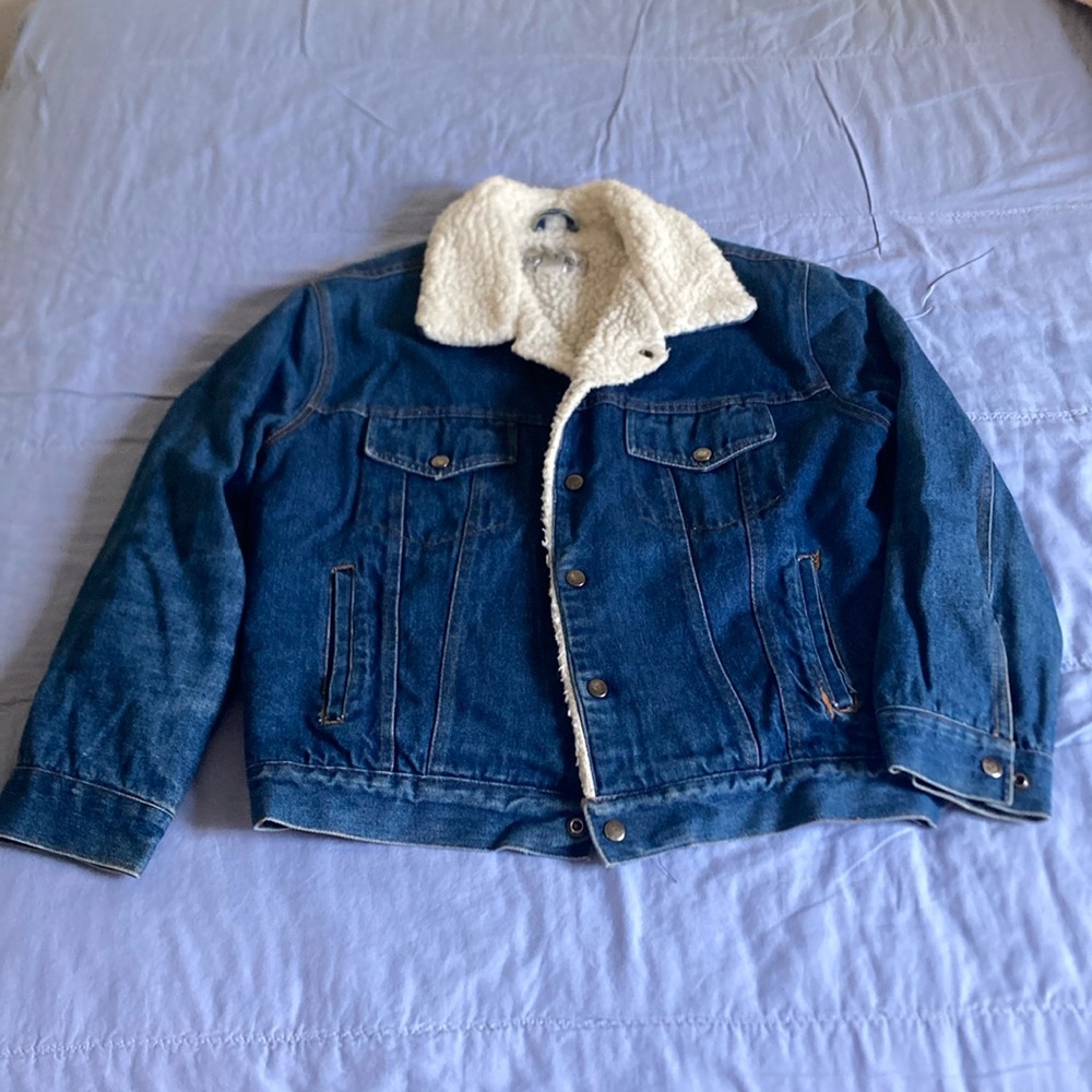 Seahorse denim Sherpa jacket M
